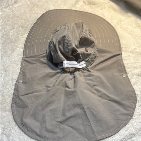 NEW Taupe Wide-Brimmed Hat Outdoor Activities Neck Coverage Breathable Unisex - Picture 5 of 11